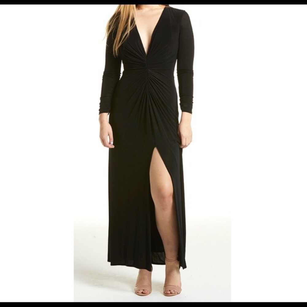 Black Tadashi floor length dress